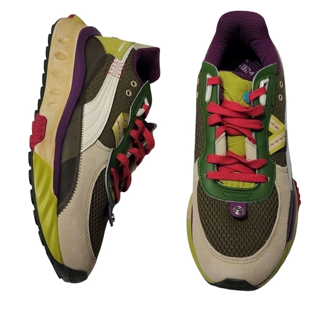 PUMA Wild Rider Last Hunter‎ Sneakers Charcoal Gray-Pale Khaki-Citronelle 12 new